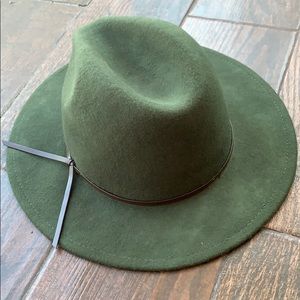 Olive green hat